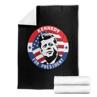 John F Kennedy US President American History Throw Blanket