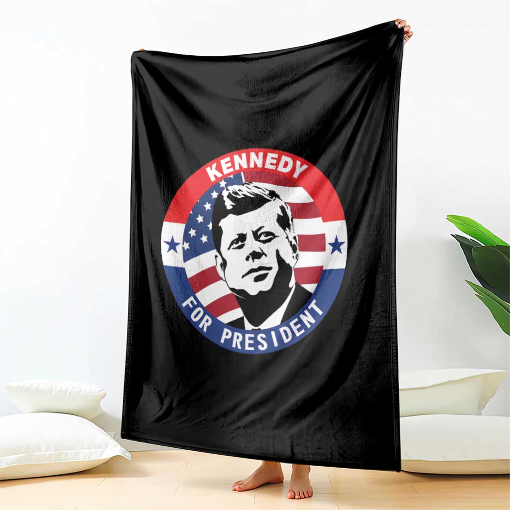John F Kennedy US President American History Throw Blanket