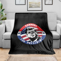 John F Kennedy US President American History Throw Blanket