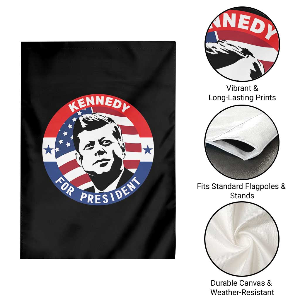 John F Kennedy US President American History Garden Flag