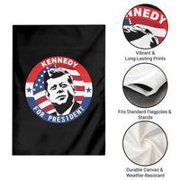 John F Kennedy US President American History Garden Flag