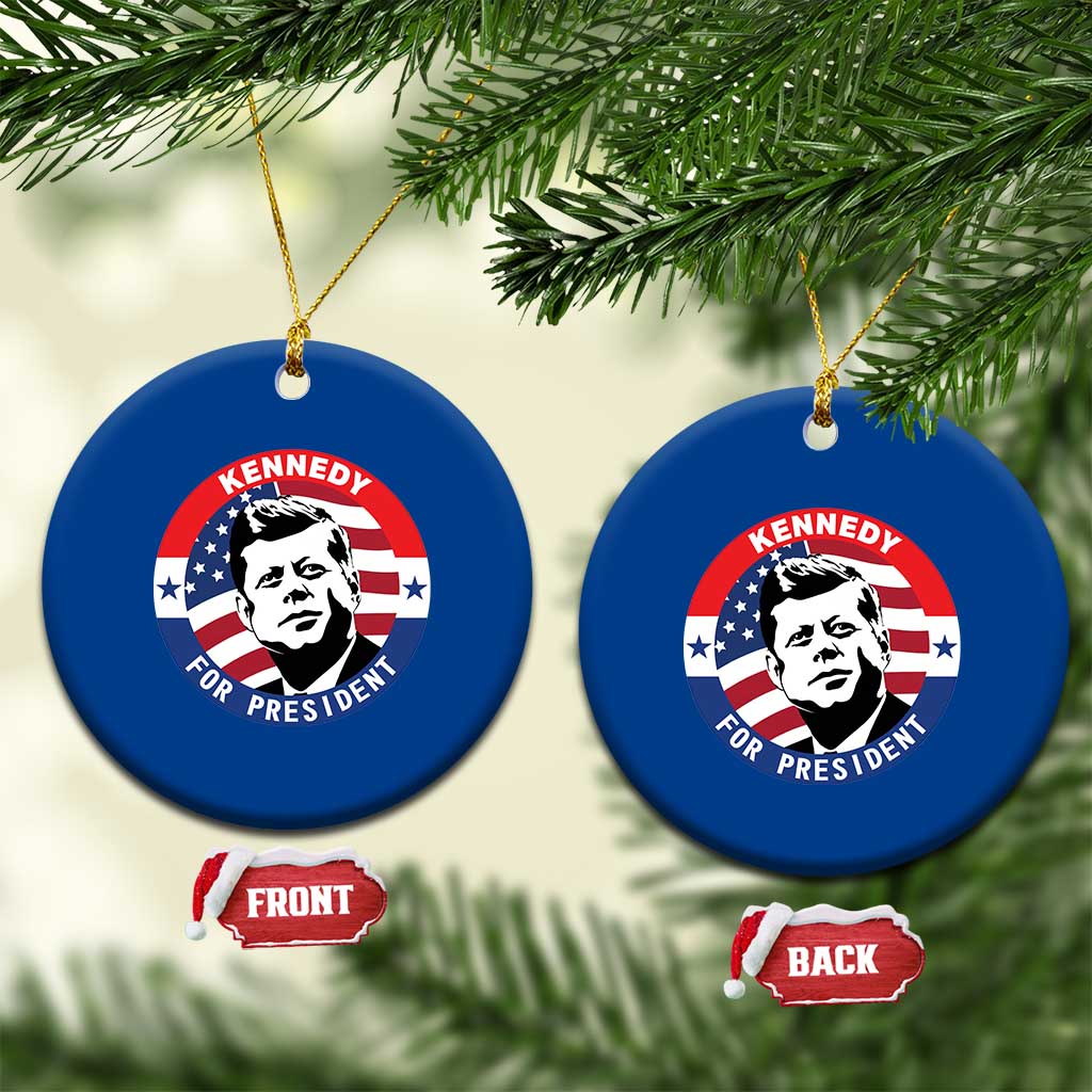 John F Kennedy US President American History Ceramic Ornament