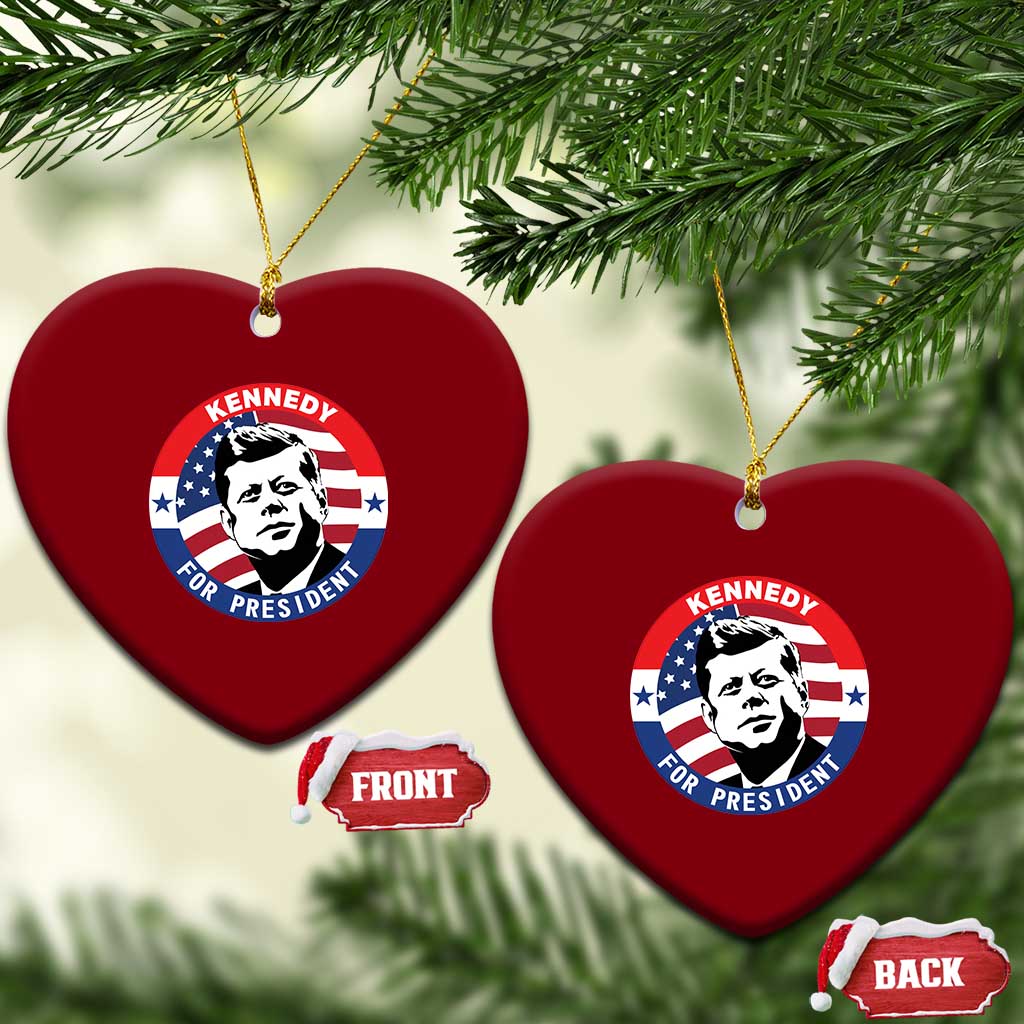 John F Kennedy US President American History Ceramic Ornament