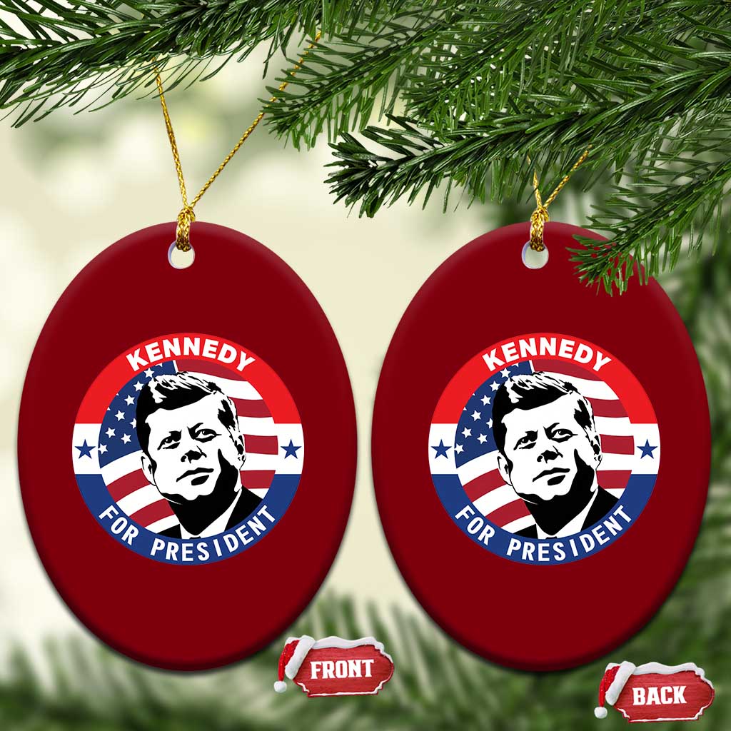 John F Kennedy US President American History Ceramic Ornament