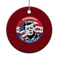 John F Kennedy US President American History Ceramic Ornament