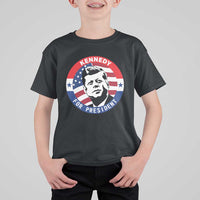 John F Kennedy US President American History T Shirt For Kid