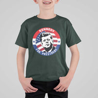 John F Kennedy US President American History T Shirt For Kid