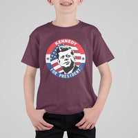 John F Kennedy US President American History T Shirt For Kid