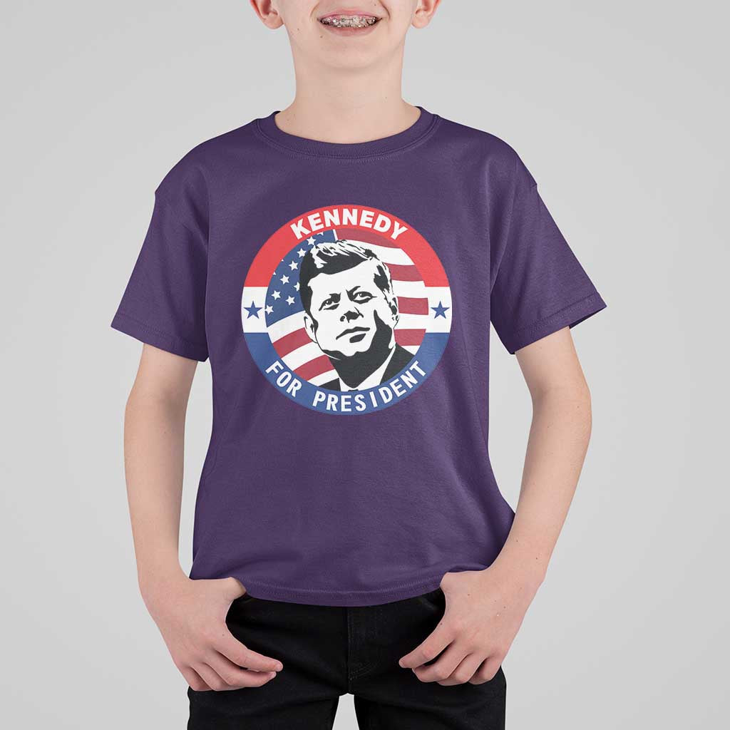 John F Kennedy US President American History T Shirt For Kid