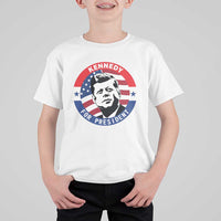 John F Kennedy US President American History T Shirt For Kid