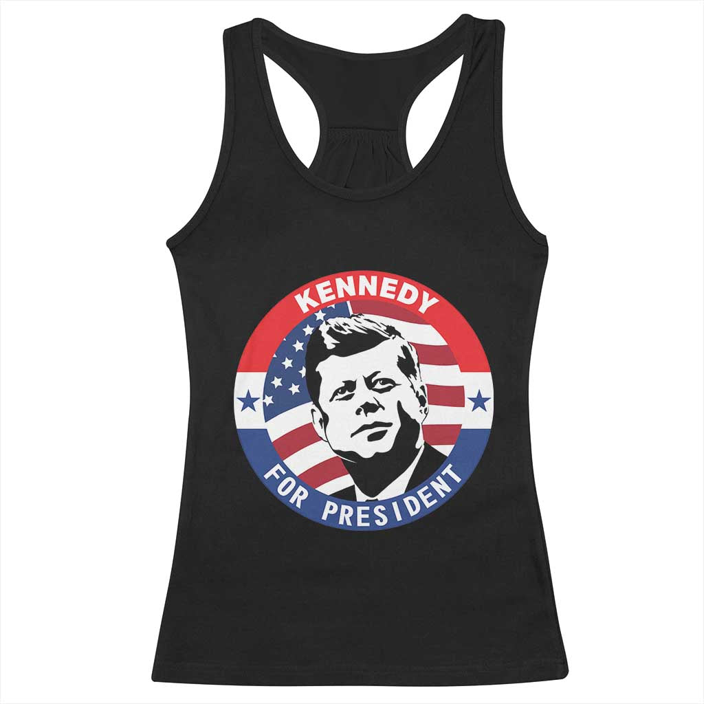 John F Kennedy US President American History Racerback Tank Top
