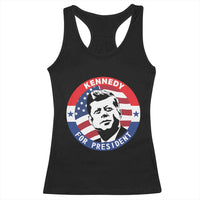 John F Kennedy US President American History Racerback Tank Top