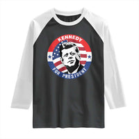 John F Kennedy US President American History Raglan Shirt