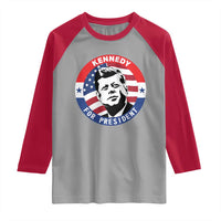 John F Kennedy US President American History Raglan Shirt