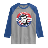 John F Kennedy US President American History Raglan Shirt