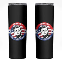John F Kennedy US President American History Skinny Tumbler