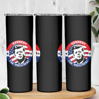 John F Kennedy US President American History Skinny Tumbler
