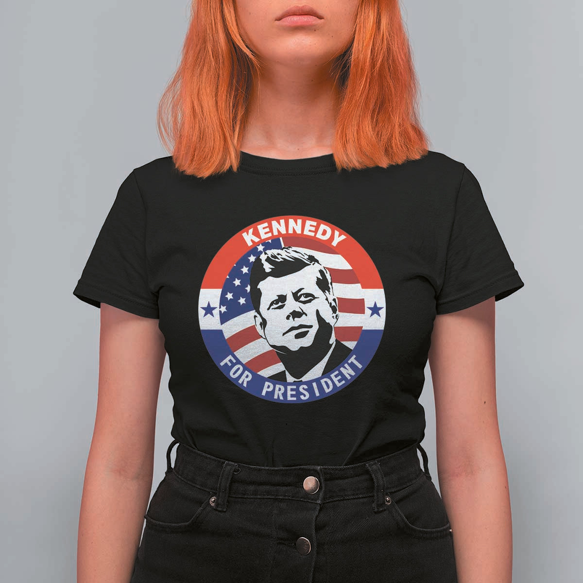 John F Kennedy US President American History T Shirt For Women