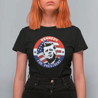 John F Kennedy US President American History T Shirt For Women