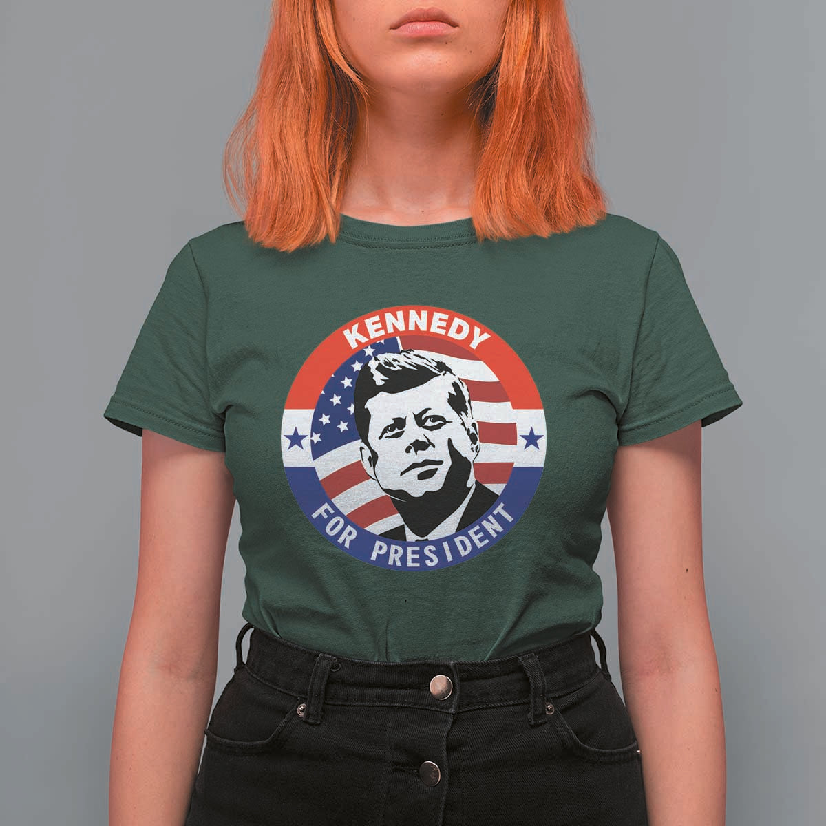 John F Kennedy US President American History T Shirt For Women