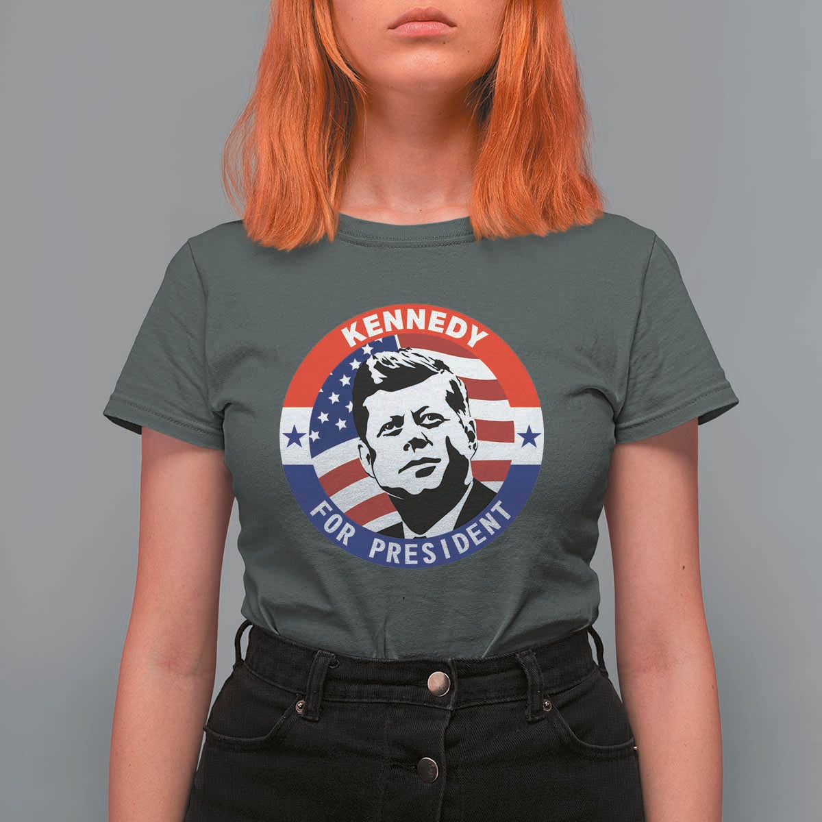 John F Kennedy US President American History T Shirt For Women