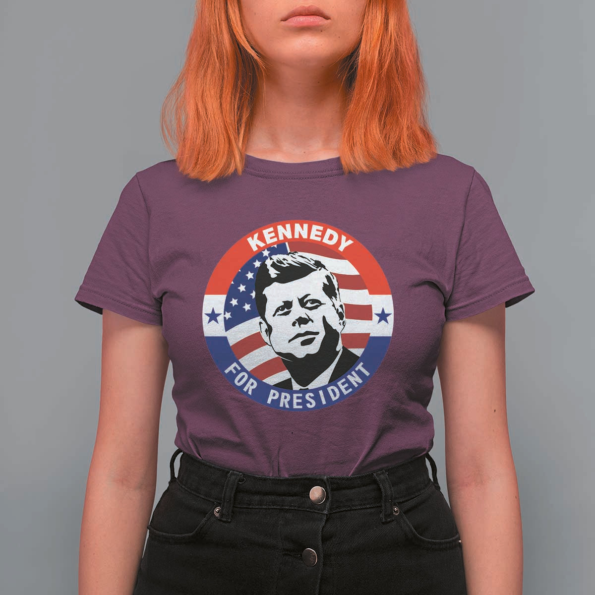 John F Kennedy US President American History T Shirt For Women