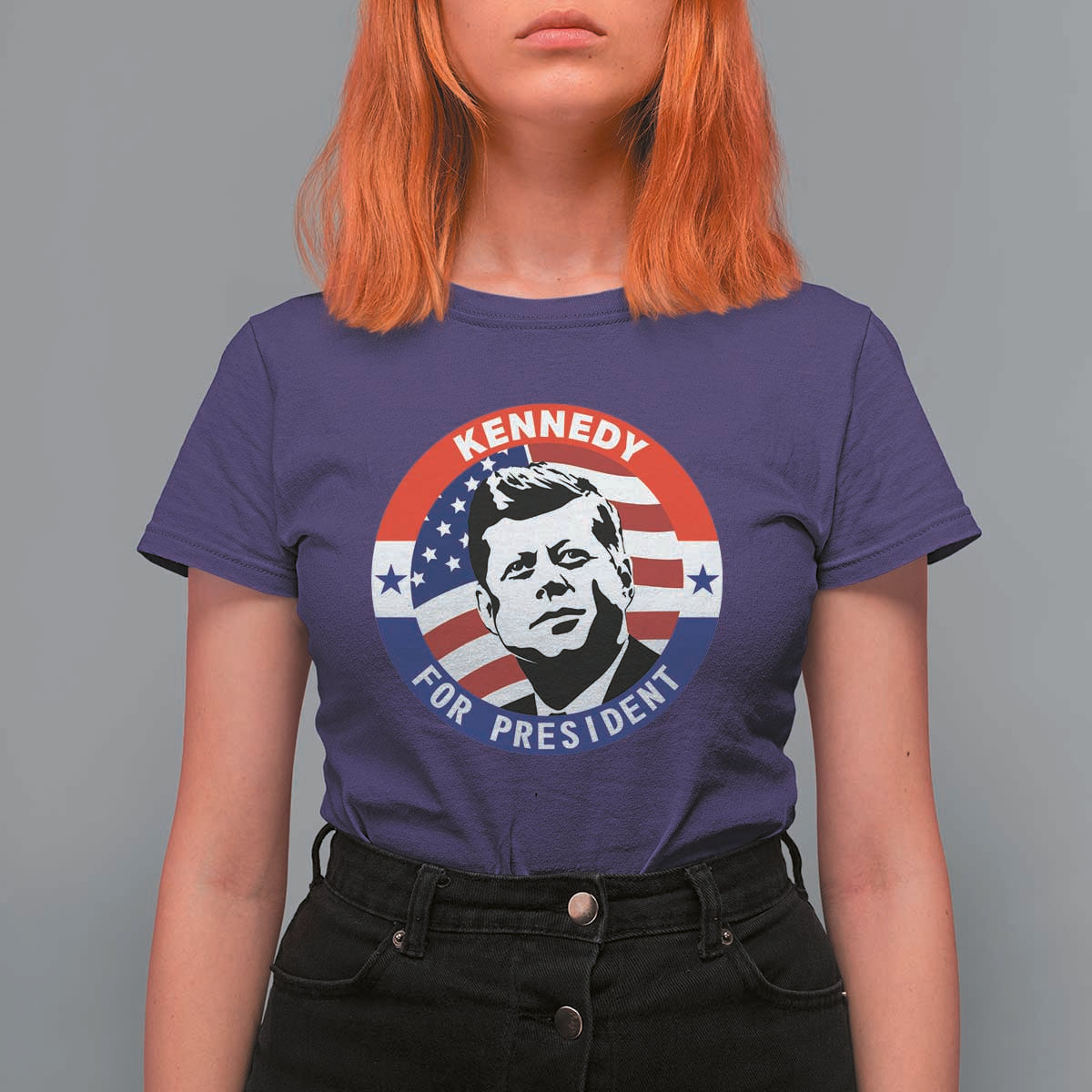 John F Kennedy US President American History T Shirt For Women