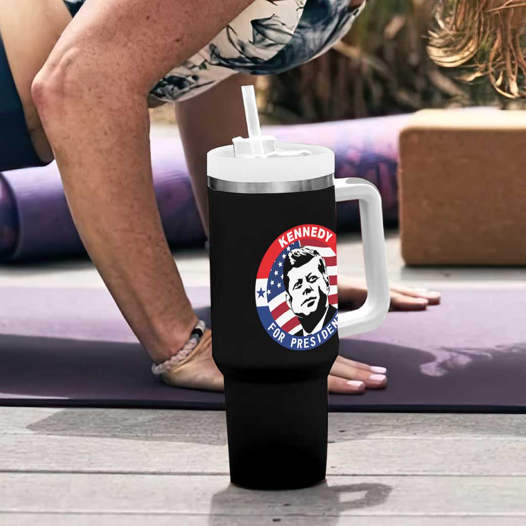 John F Kennedy US President American History Tumbler With Handle