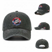 John F Kennedy US President American History Washed Cotton Baseball Cap