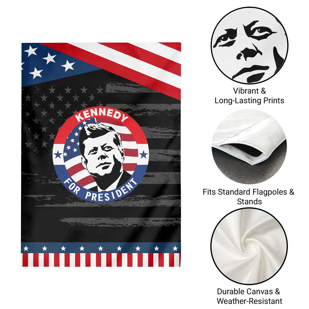 John F Kennedy US President American History Garden Flag