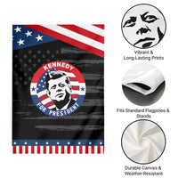 John F Kennedy US President American History Garden Flag