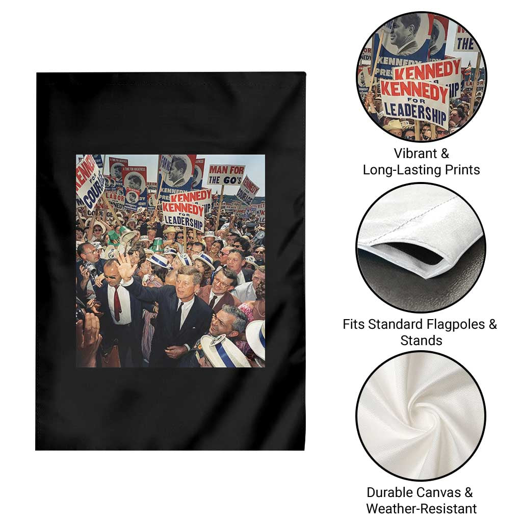 John F Kennedy American President History Garden Flag