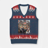John F Kennedy American President History V-Neck Knit Sweater Vest