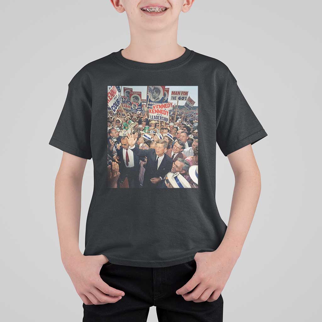John F Kennedy American President History T Shirt For Kid