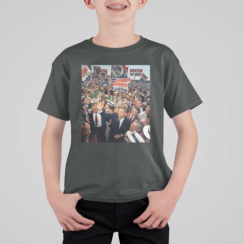 John F Kennedy American President History T Shirt For Kid