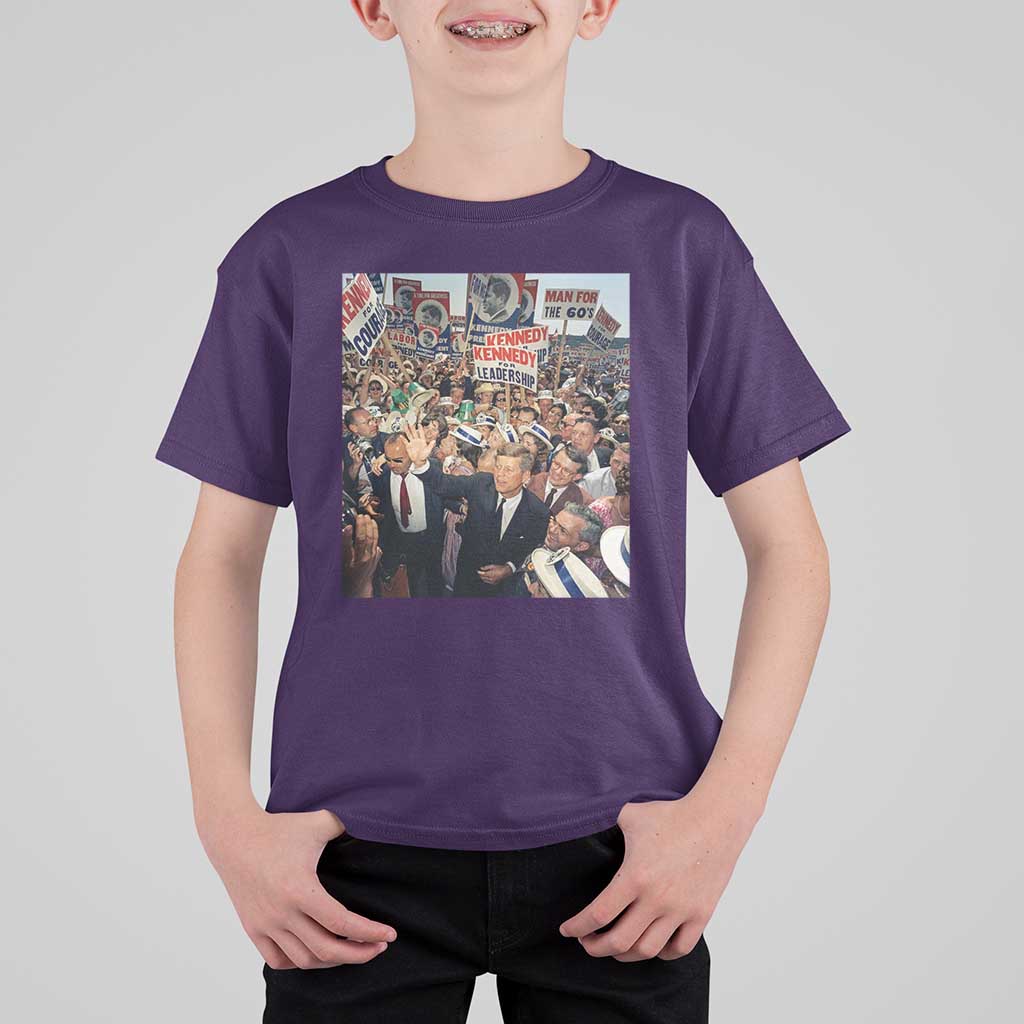 John F Kennedy American President History T Shirt For Kid