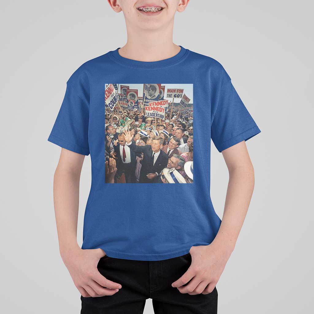 John F Kennedy American President History T Shirt For Kid