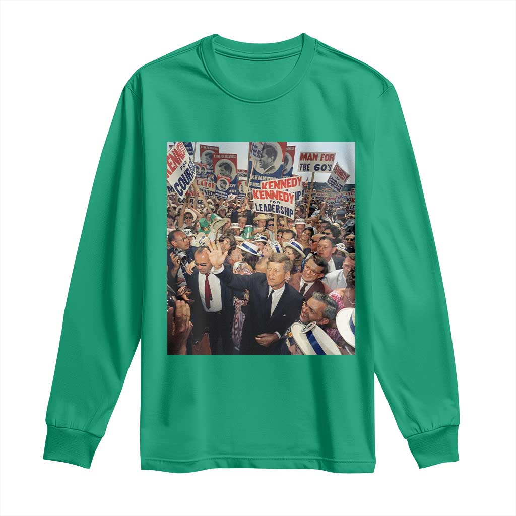 John F Kennedy American President History Long Sleeve Shirt