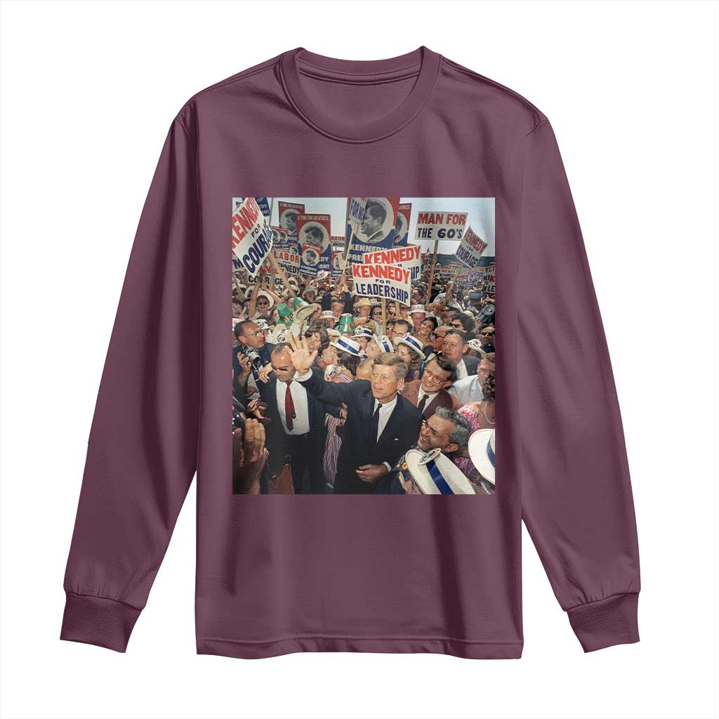John F Kennedy American President History Long Sleeve Shirt