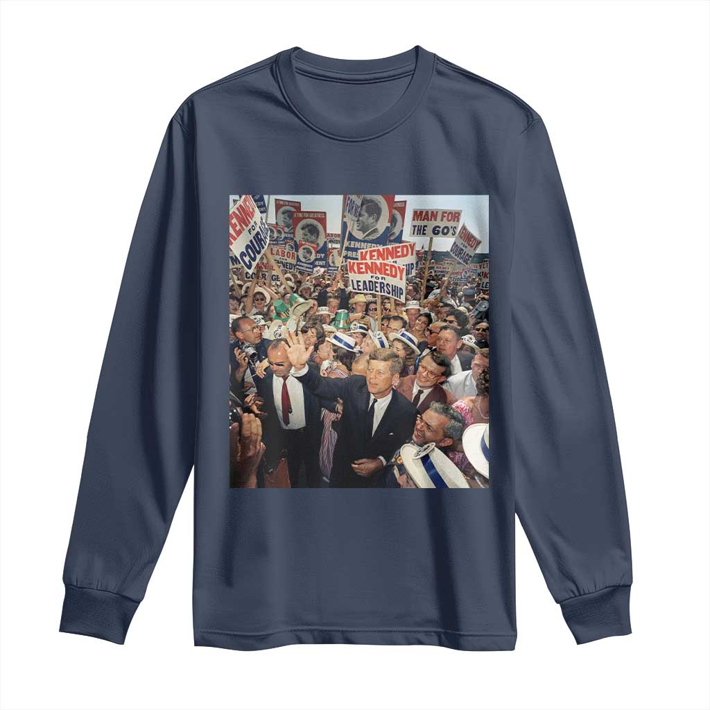 John F Kennedy American President History Long Sleeve Shirt