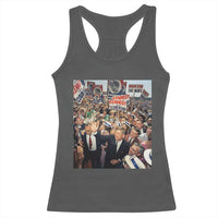 John F Kennedy American President History Racerback Tank Top