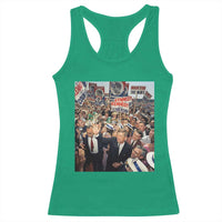 John F Kennedy American President History Racerback Tank Top