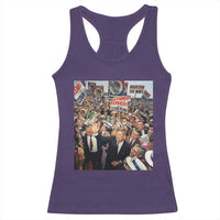 John F Kennedy American President History Racerback Tank Top
