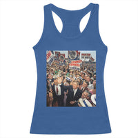John F Kennedy American President History Racerback Tank Top