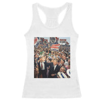 John F Kennedy American President History Racerback Tank Top