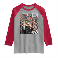 John F Kennedy American President History Raglan Shirt