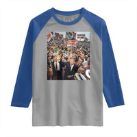 John F Kennedy American President History Raglan Shirt