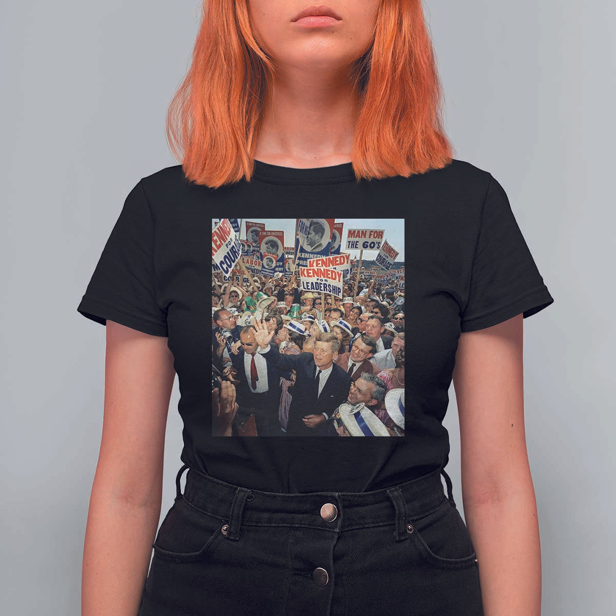 John F Kennedy American President History T Shirt For Women