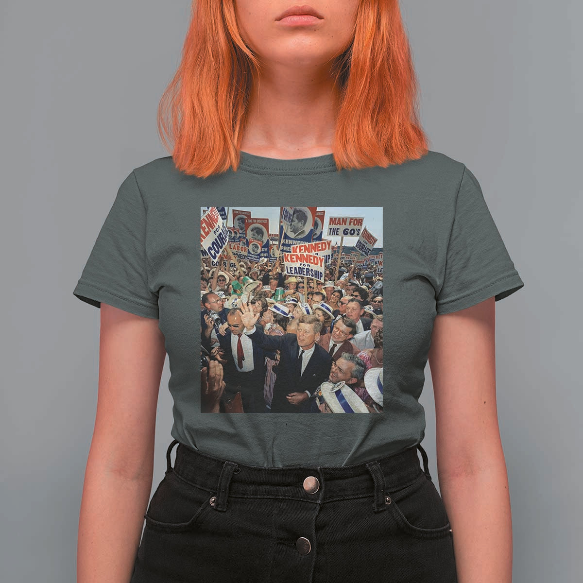 John F Kennedy American President History T Shirt For Women