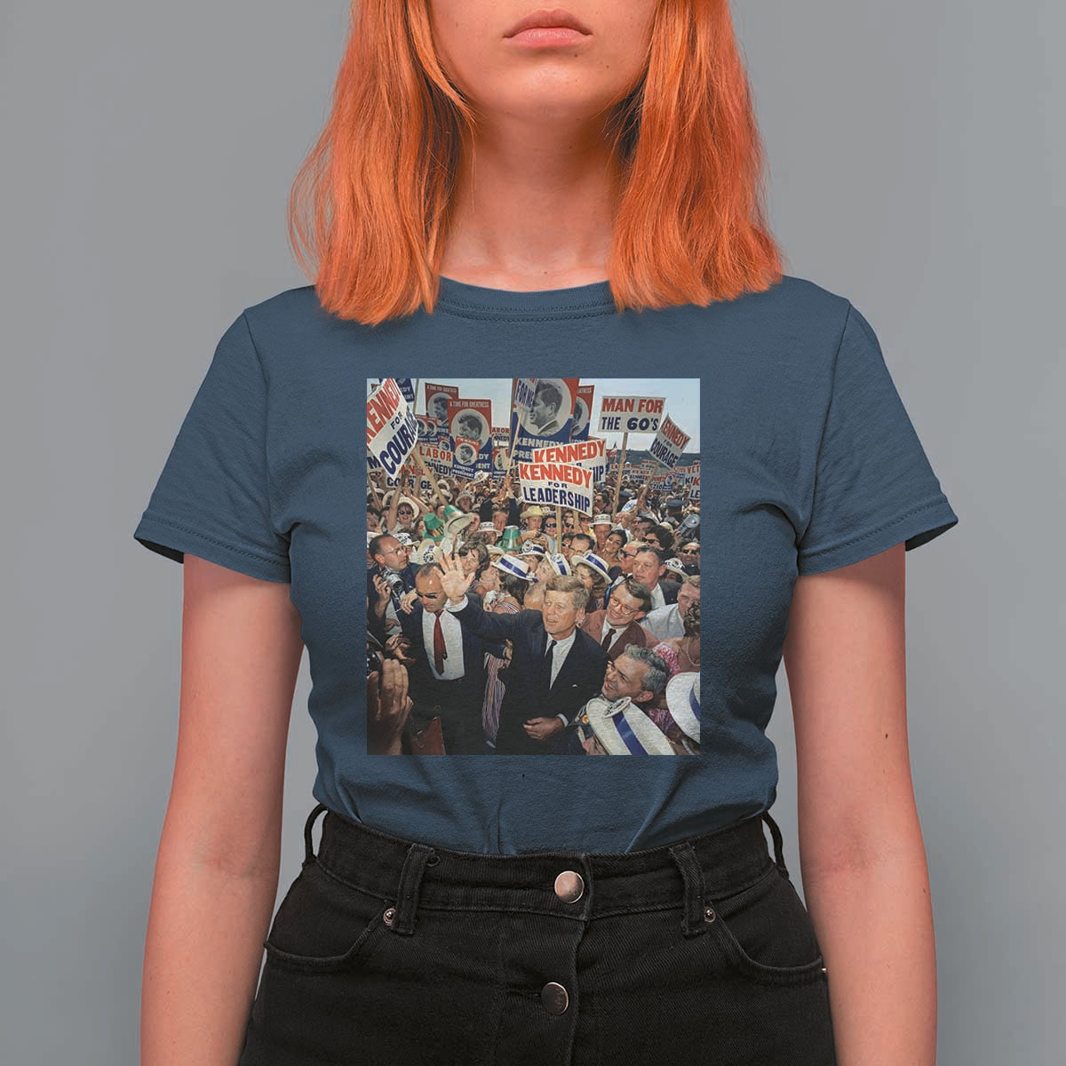 John F Kennedy American President History T Shirt For Women